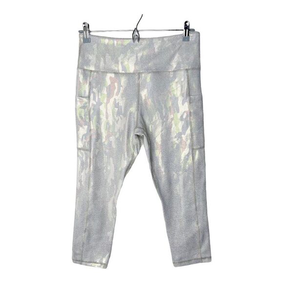 ZYIA Silver Camo Pocket Capri Legging  - Picture 1 of 7